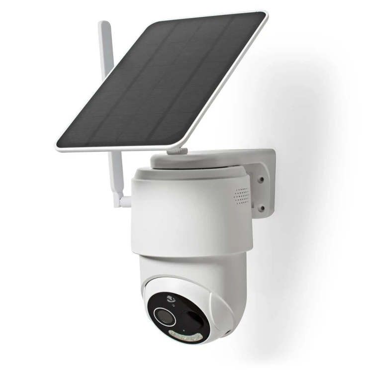 Kamera zewnętrzna Nedis Smartlife 4G, IP65 czujnik ruchu, night vision, biały