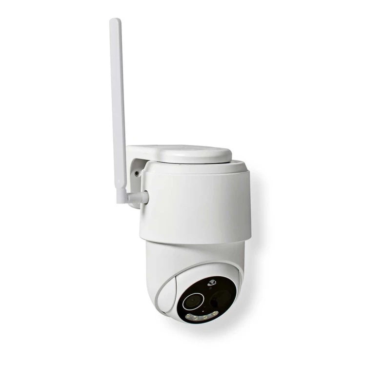 Kamera zewnętrzna Nedis Smartlife 4G, IP65 czujnik ruchu, night vision, biały
