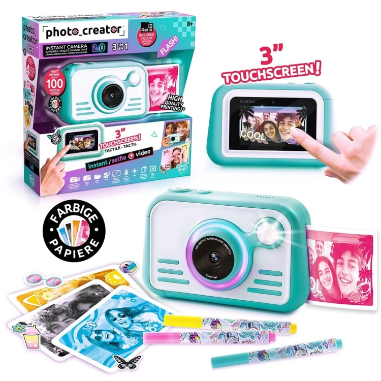 PHOTO CREATOR Aparat natychmiastowy z kolorowym papierem fotograficznym