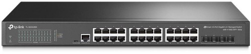 TP-Link Omada SG3428X łącza sieciowe Zarządzany L2+/L3 Gigabit Ethernet (10/100/1000) 1U Czarny