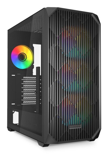 Obudowa komputerowa Sharkoon AK3 RGB Czarne Szkło Hartowane