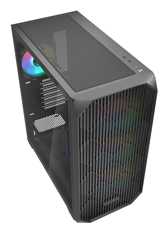 Obudowa komputerowa Sharkoon AK3 RGB Czarne Szkło Hartowane