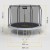 REBEL ACTIVE TRAMPOLINA PRO 10FT/305CM, SIATKA, DRABINKA RBA-8002
