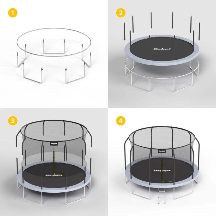 REBEL ACTIVE TRAMPOLINA PRO 10FT/305CM, SIATKA, DRABINKA RBA-8002