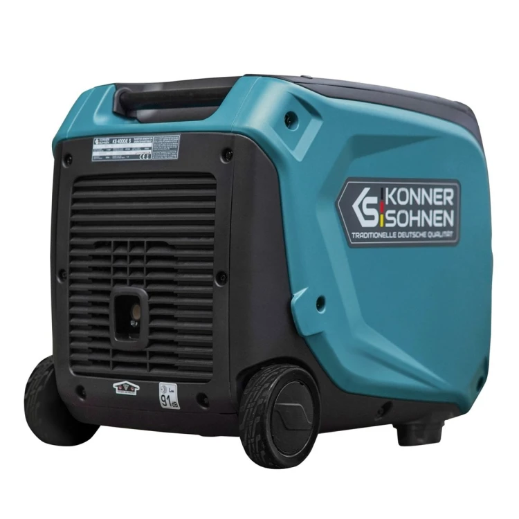 Könner & Söhnen KS 4000iE S agregat prądotwórczy 3500 W 12 l Benzynowy Czarny, Morski