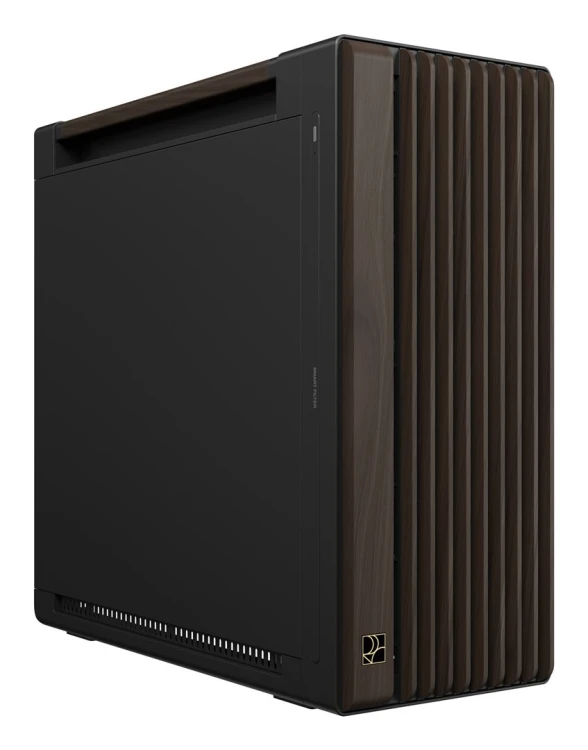 ASUS ProArt PA602 Wood Edition Modern Black - Metal Panel Midi Tower Czarny, Drewno