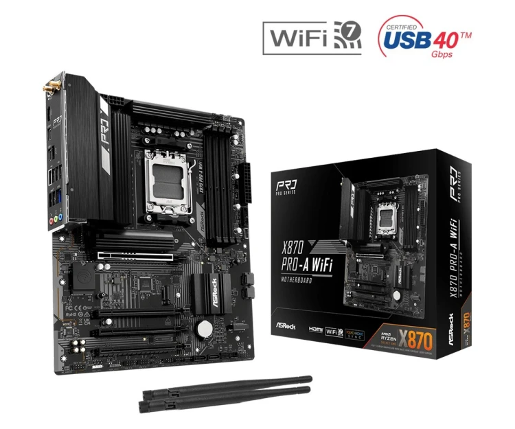 Asrock X870 Pro-A WiFi AMD X870 Gniazdo AM5 ATX