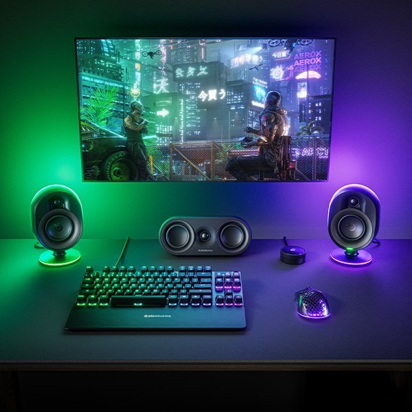 Steelseries Arena 9 zestaw głośników PC/Laptop Czarny 5.1 kan. 2-drożny Bluetooth