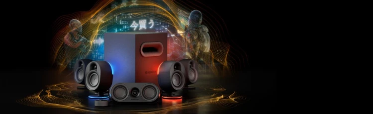 Steelseries Arena 9 zestaw głośników PC/Laptop Czarny 5.1 kan. 2-drożny Bluetooth