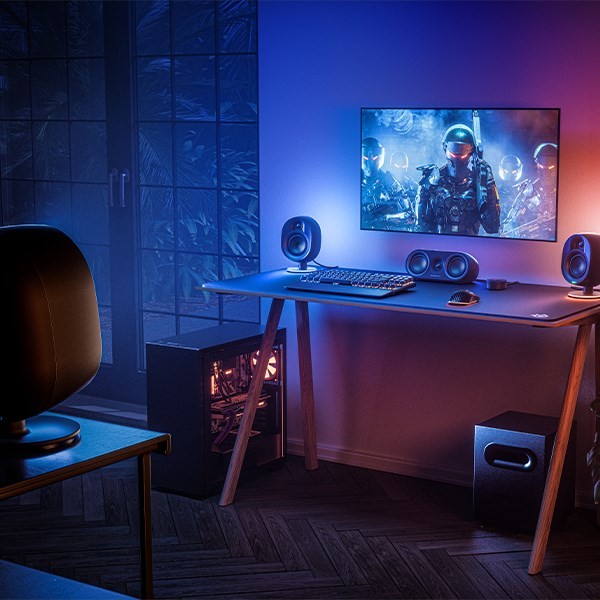 Steelseries Arena 9 zestaw głośników PC/Laptop Czarny 5.1 kan. 2-drożny Bluetooth