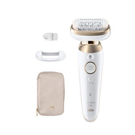Depilator IPL BRAUN Silk-epil 9-011 3D,  praca na sucho i mokro, Biały, Złoto