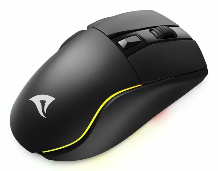 Mysz optyczna RGB Skiller SGM50W czarna + stacja