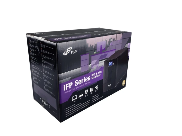 UPS FORTRON FSP iFP 1500 (PPF9003100) Technologia line-interactive 1,5kVA 900W 2x gniazdo sieciowe