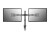 Equip 650115 uchwyt / stojak do monitorów 68,6 cm (27") Biurko Czarny