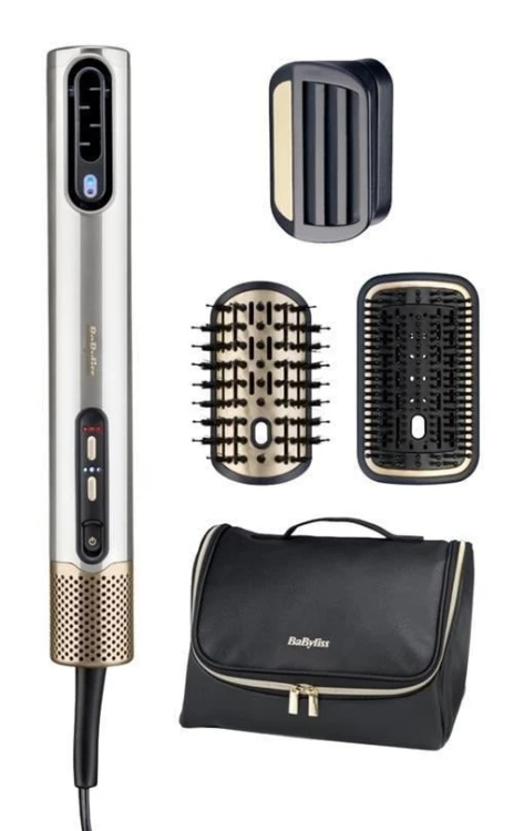 BaByliss AS6555E urządzenie do stylizacji włosów Zestaw do stylizacji włosów Airflow Złoto, Srebrny 2,5 m