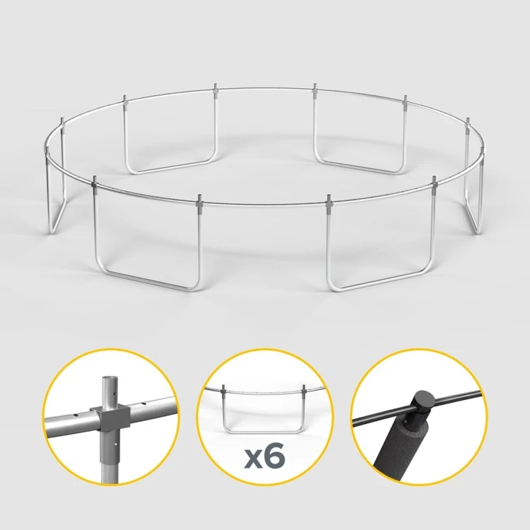 REBEL ACTIVE TRAMPOLINA PRO 14FT/427CM, SIATKA, DRABINKA RBA-8004