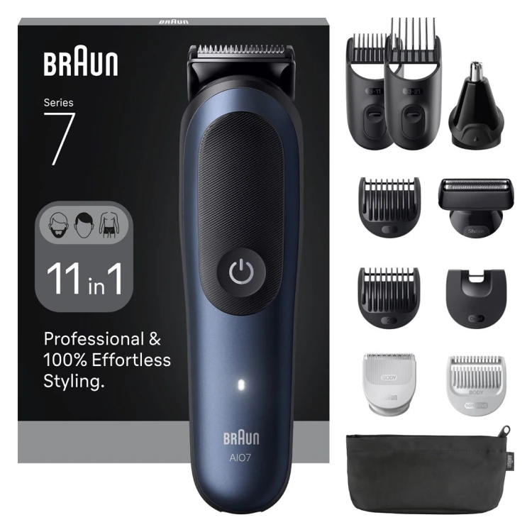 Brązowy trymer do brody/włosów/trymer AllinOne Style Kit AIO7540 (245036)