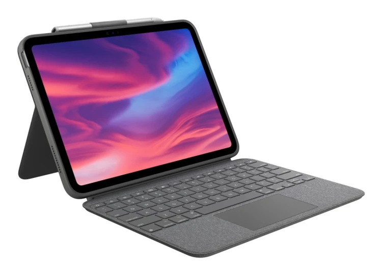 Logitech 920-011382 klawiatura do urządzeń mobilnych QWERTY Amerykański międzynarodowy Smart Connector Szary