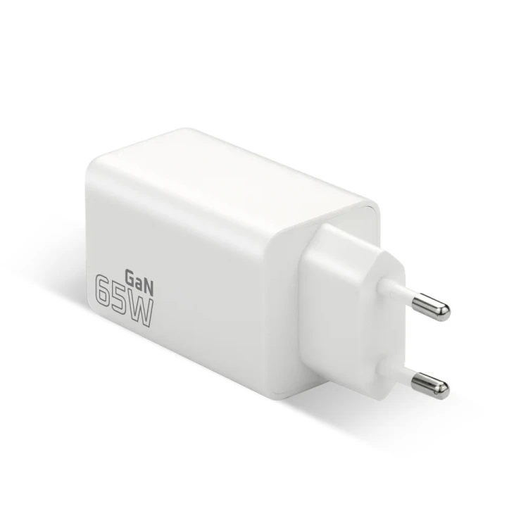 EVERACTIVE ŁADOWARKA SIECIOWA GAN 1 X USB, 2 X USB-C QUICK CHARGE 4+ 65W BIAŁA SC-655Q