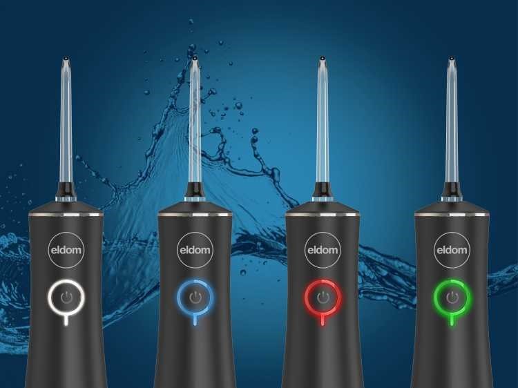 ELDOM IRYGATOR RY200C 230 ML BEZPRZEWODOWY, CZAS PRCY 60 MIN. CZAS ŁADOWANIA OK. 6 H ,ETUI PODRÓŻNE, PRZEWÓD USB, IPX7 CZARNY