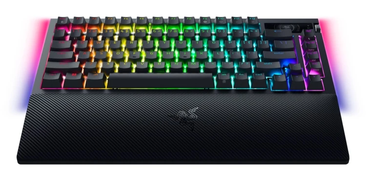 Klawiatura mechaniczna Razer | BlackWidow V4 Pro 75% | Mechanical Gaming Keyboard | 4K Hz Wireless | US | Black | Orange Tactile Switches Gen-3 | Wire