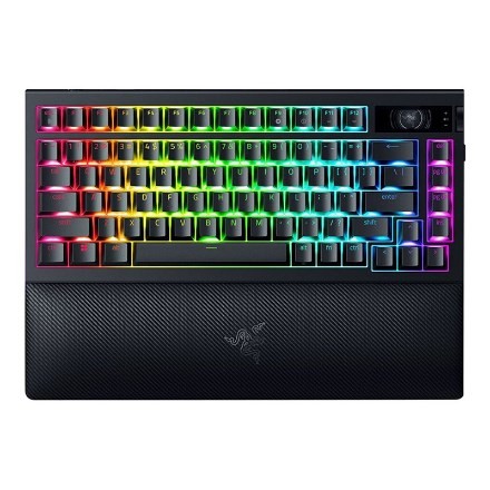 Klawiatura mechaniczna Razer | BlackWidow V4 Pro 75% | Mechanical Gaming Keyboard | 4K Hz Wireless | US | Black | Orange Tactile Switches Gen-3 | Wire