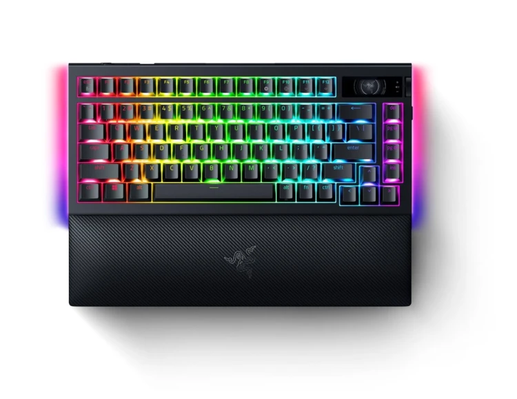 Klawiatura mechaniczna Razer | BlackWidow V4 Pro 75% | Mechanical Gaming Keyboard | 4K Hz Wireless | US | Black | Orange Tactile Switches Gen-3 | Wire