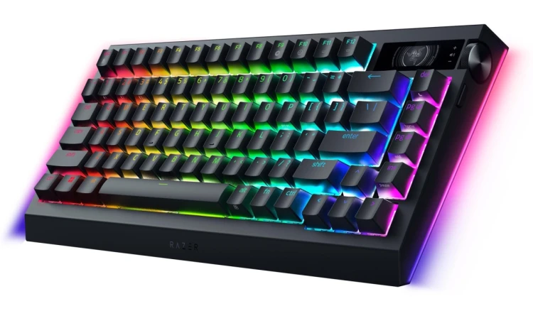 Klawiatura mechaniczna Razer | BlackWidow V4 Pro 75% | Mechanical Gaming Keyboard | 4K Hz Wireless | US | Black | Orange Tactile Switches Gen-3 | Wire