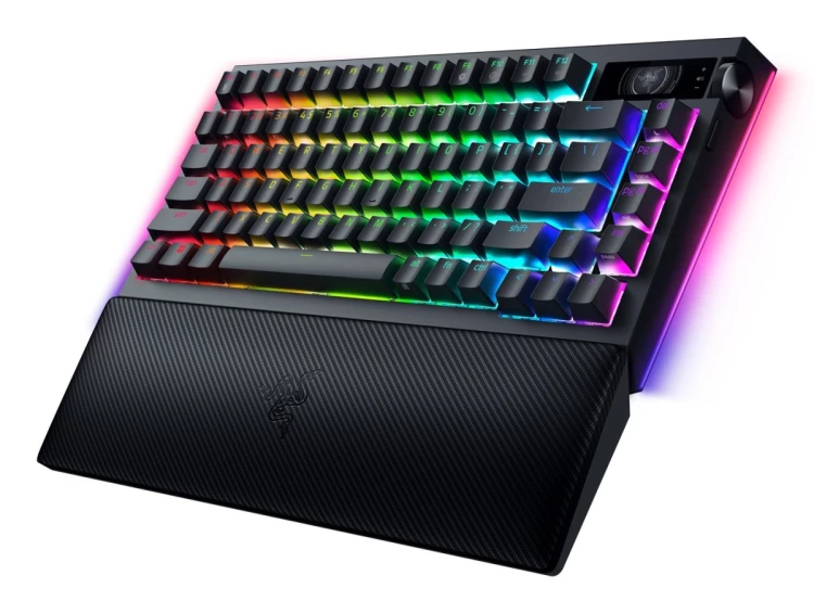 Klawiatura mechaniczna Razer | BlackWidow V4 Pro 75% | Mechanical Gaming Keyboard | 4K Hz Wireless | US | Black | Orange Tactile Switches Gen-3 | Wire
