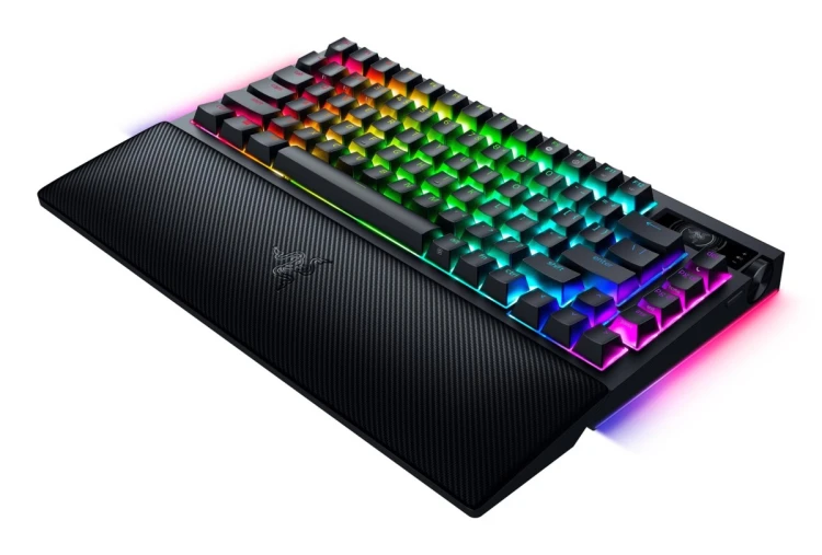 Klawiatura mechaniczna Razer | BlackWidow V4 Pro 75% | Mechanical Gaming Keyboard | 4K Hz Wireless | US | Black | Orange Tactile Switches Gen-3 | Wire