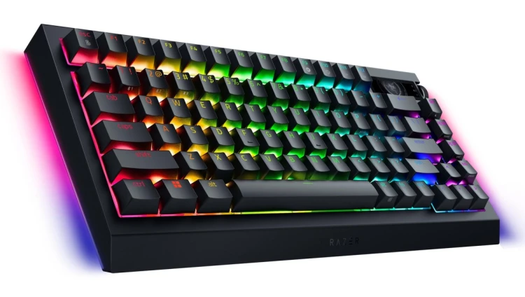 Klawiatura mechaniczna Razer | BlackWidow V4 Pro 75% | Mechanical Gaming Keyboard | 4K Hz Wireless | US | Black | Orange Tactile Switches Gen-3 | Wire