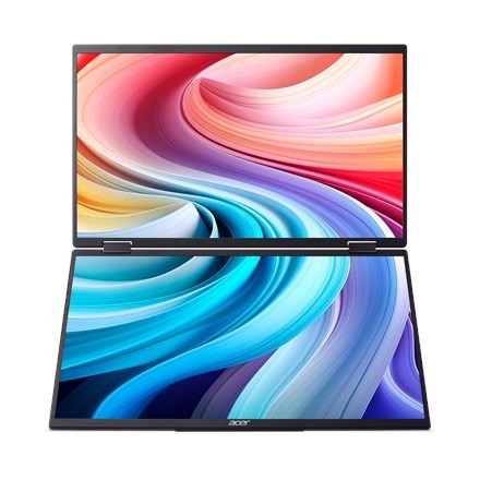Projektor Acer PD163QBMIUUX Seria PD3 16" IPS Czarny 16:9 60 Hz 8 ms 2x1920 x 1080 pikseli 250 cd/m2 Ilość portów HDMI: 1