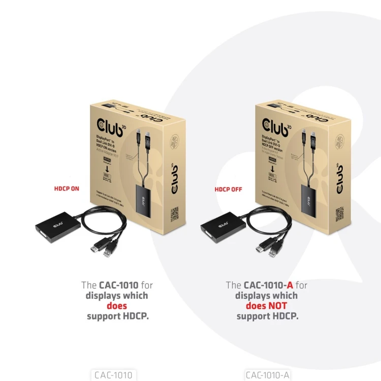 CLUB3D CAC-1010-A adapter kablowy 0,6 m DisplayPort DVI-D + USB Czarny