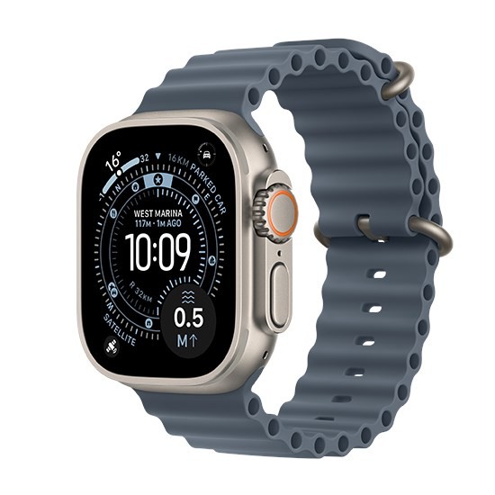 Apple Watch Ultra 3 OLED 49 mm Cyfrowy 422 x 514 px Ekran dotykowy 5G Tytan Wi-Fi GPS