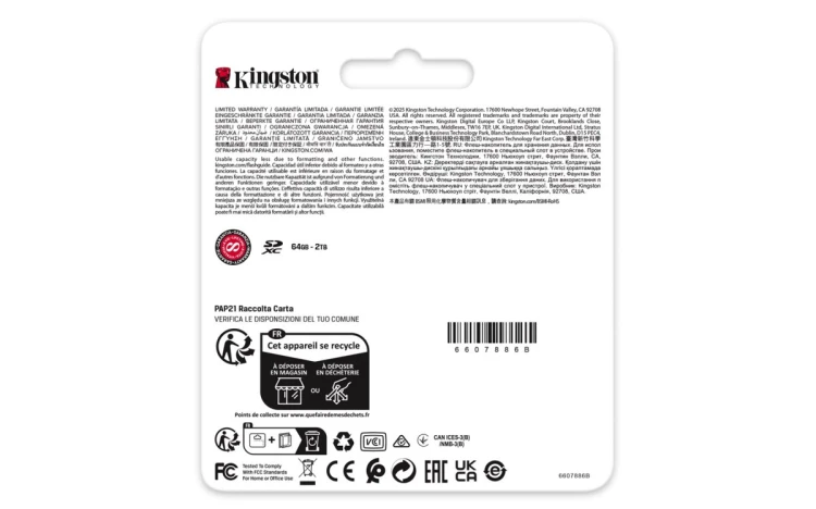 Kingston 256GB SDXC CANVAS REACT PLUS U3/UHS-II 280R/150W V60 FULL HD/4K