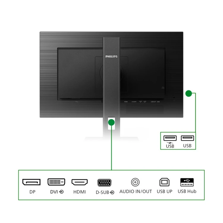 Philips B Line 272B1G/00 LED display 68,6 cm (27") 1920 x 1080 px Full HD Czarny