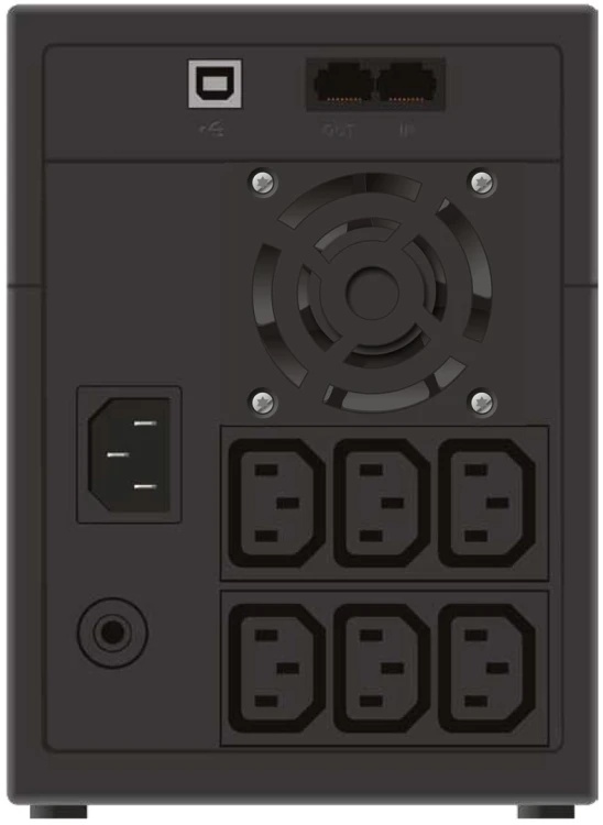 PowerWalker VI 2200 LCD/IEC Technologia line-interactive 2,2 kVA 1200 W 6 x gniazdo sieciowe