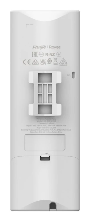 Ruijie Networks RG-RAP62 punkt dostępowy WLAN 1774 Mbit/s Biały Obsługa PoE