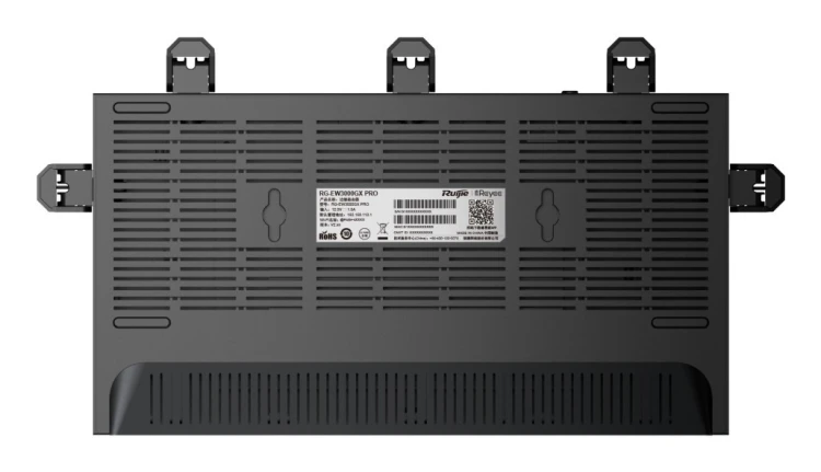 Ruijie Networks RG-EW3000GX PRO router bezprzewodowy Gigabit Ethernet Dual-band (2.4 GHz/5 GHz) Czarny