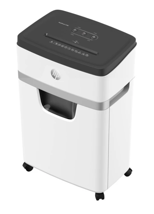 Niszczarka HP ONESHRED 12MC, mikrościnki, P-5, 12 kart., 25l, jasnoszara