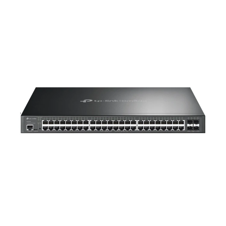TP-Link TL-SG3452XP łącza sieciowe Zarządzany L2+ Gigabit Ethernet (10/100/1000) Obsługa PoE 1U Czarny