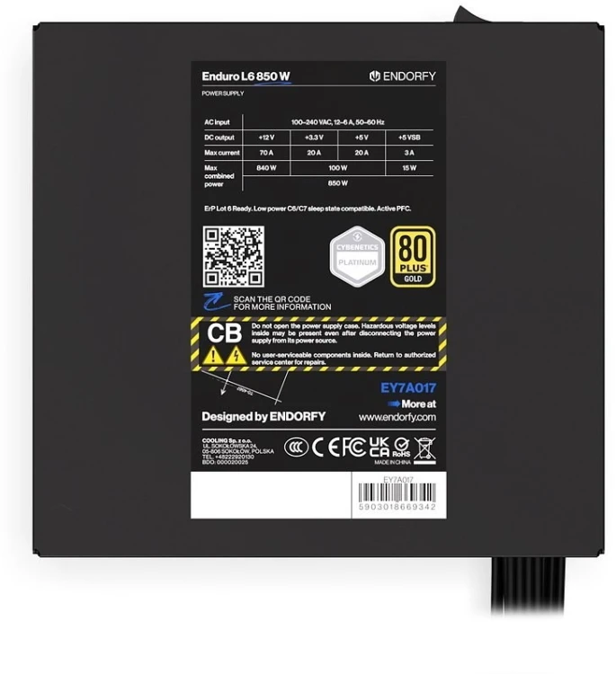 Zasilacz ENDORFY Enduro L6 850 W