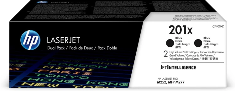 Toner HP zestaw HP 201X, HP201X=CF400XD, 2800 str.