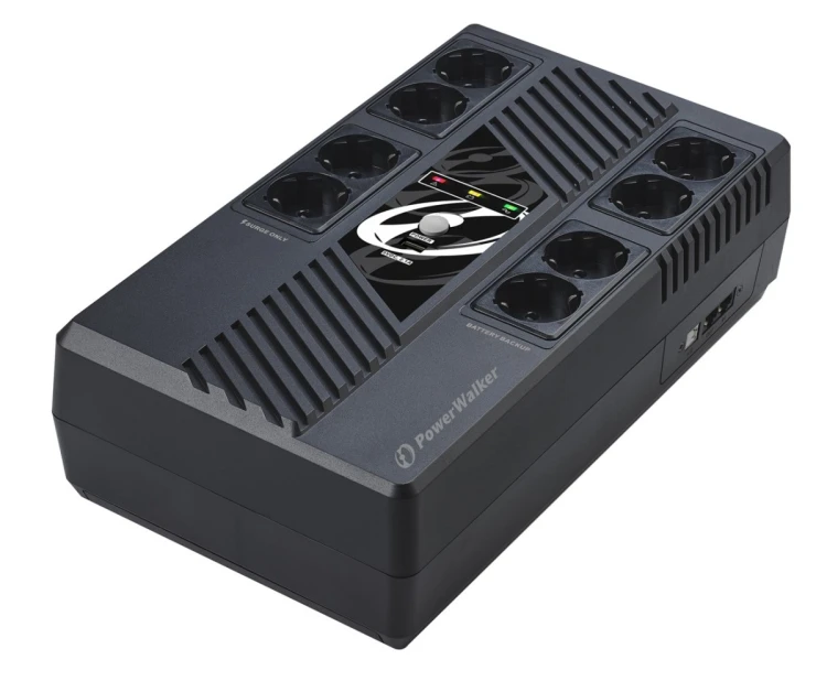 PowerWalker VI 800 MS FR Technologia line-interactive 800 VA 480 W 8 x gniazdo sieciowe