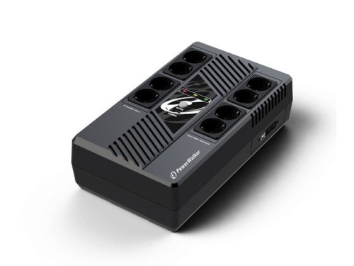 PowerWalker VI 800 MS FR Technologia line-interactive 800 VA 480 W 8 x gniazdo sieciowe