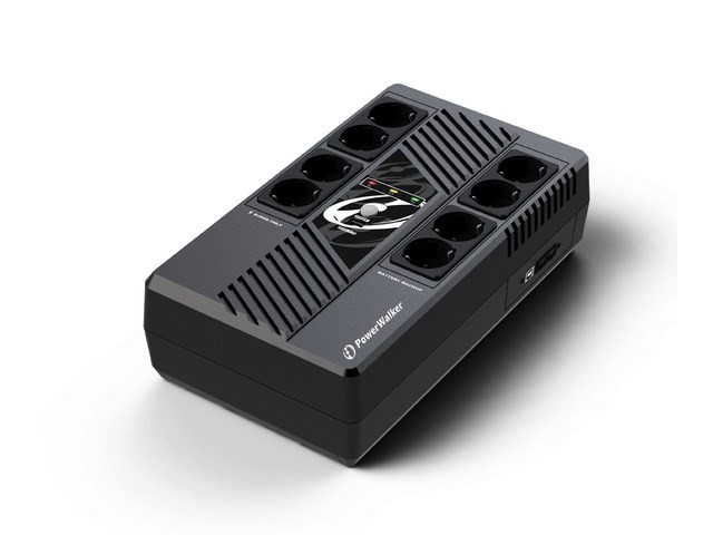 PowerWalker VI 800 MS FR Technologia line-interactive 800 VA 480 W 8 x gniazdo sieciowe