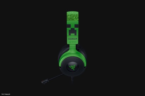 Zestaw słuchawkowy Razer Gaming Kraken V4 X przewodowe nauszne z mikrofonem edycja Minecraft