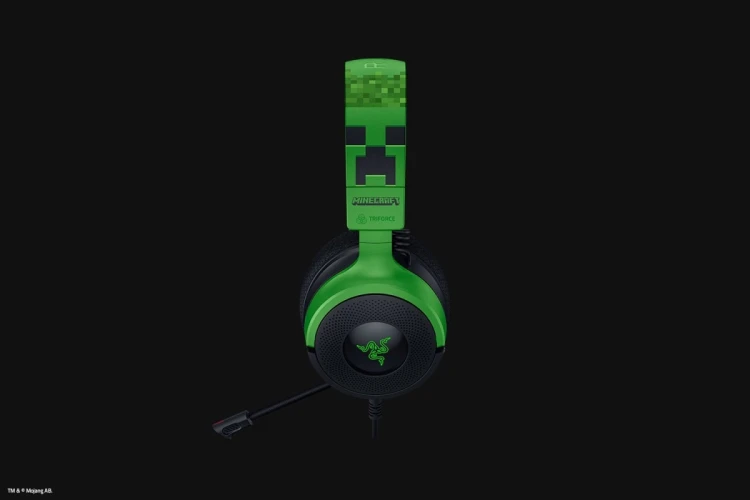 Zestaw słuchawkowy Razer Gaming Kraken V4 X przewodowe nauszne z mikrofonem edycja Minecraft