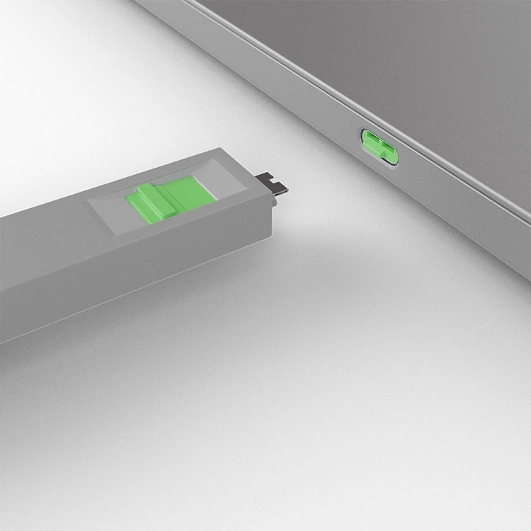 Lindy 40426 bloker portów Blokada portu + klucz USB Type-C Zielony 5 szt.
