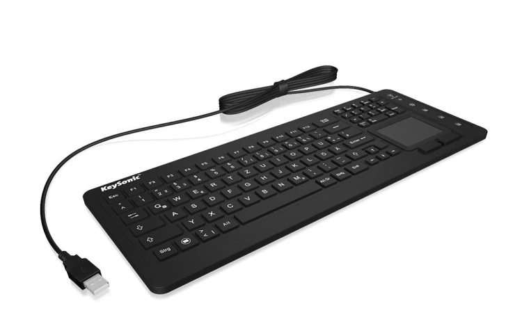 KeySonic KSK-6231 INEL (UK) klawiatura Przemysłowy USB QWERTY British English Czarny